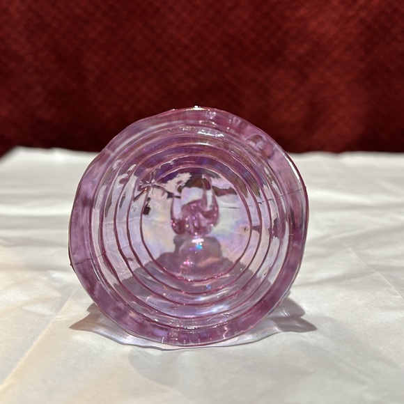 Summit Art Glass Melanie Southern Belle Lady Pink Carnival Iridescent Figurine - Picture 13 of 14